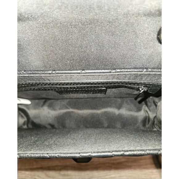 Express Quilted Flap Over Crossbody Bag Evening Purse with Chain Strap - Picture 7 of 10